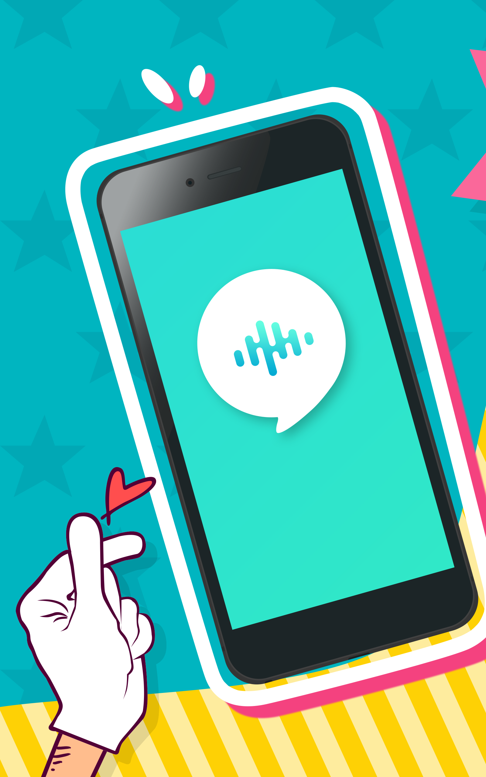 Aloha voice chat app on a phone