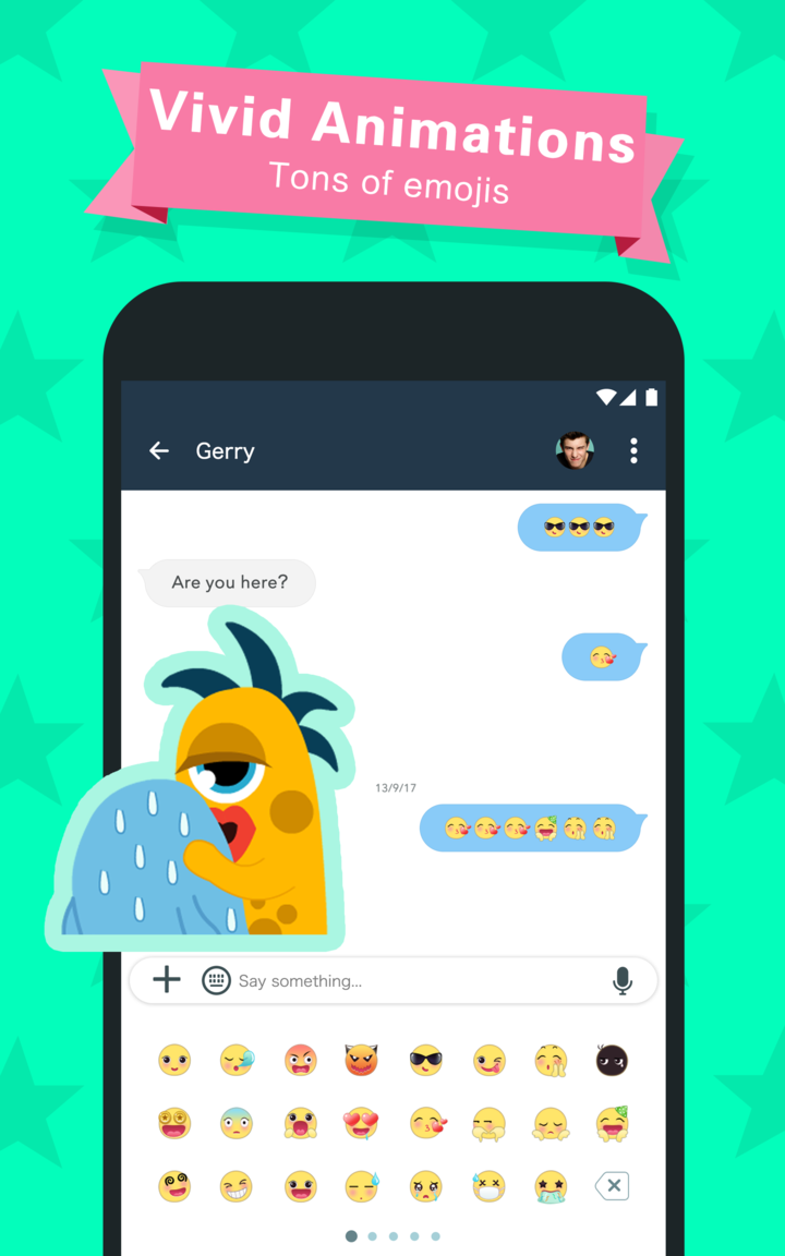 Vivid animations — Tons of emojis